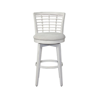 Beach Comber Bar Height Swivel Stool - Weathered White