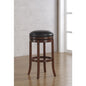 Stella 34" Backless Swivel Stool - Medium Walnut
