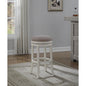 Aversa 26" Backless Swivel Stool - Distressed Antique White