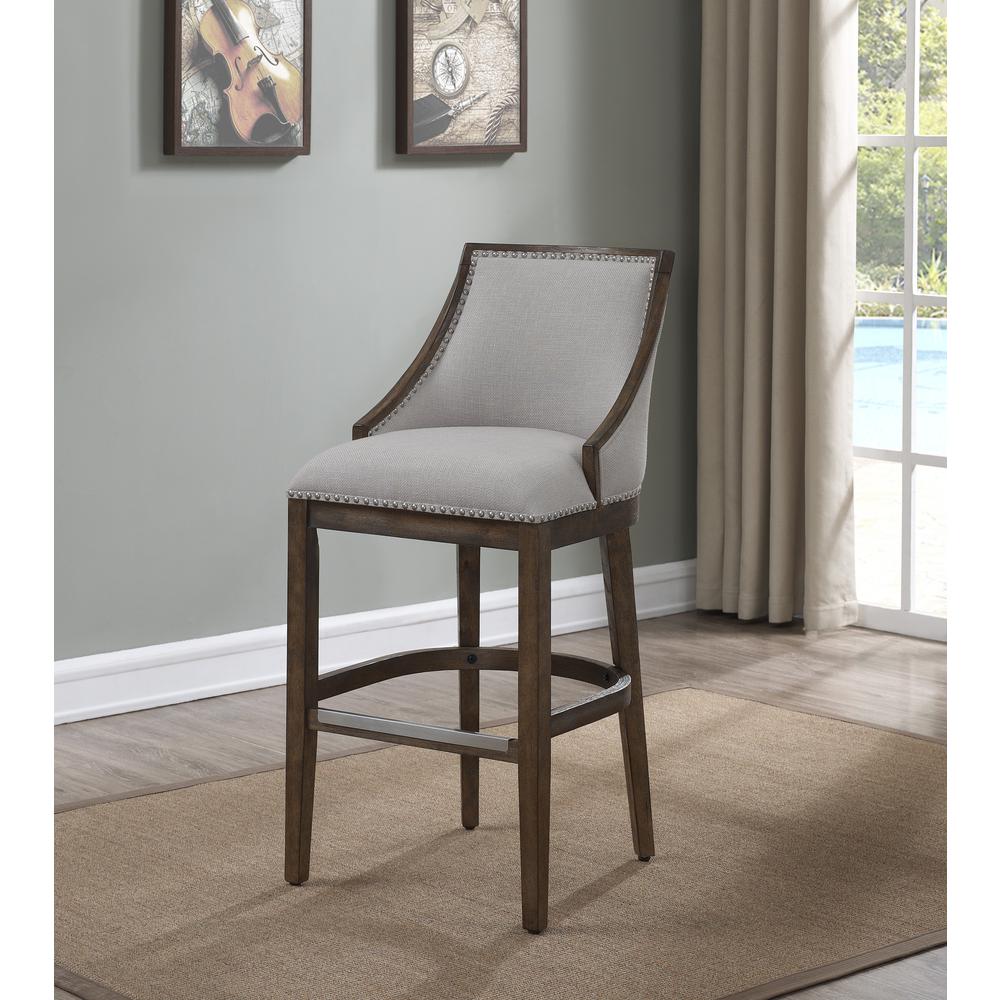 Brewer 26" Stool - Drift Brown