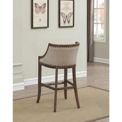 Michelle 26" Bar Stool - Warm Brown