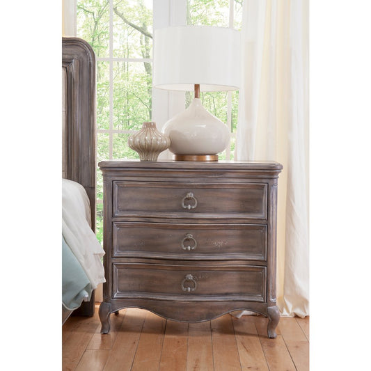 Genoa 3-Drawer Nightstand - Antique Grey