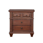 Sedona 3-Drawer Nightstand - Cinnamon Cherry
