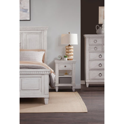 Salter Path 1-Drawer Nightstand - White with Grain