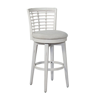 Beach Comber Bar Height Swivel Stool - Weathered White