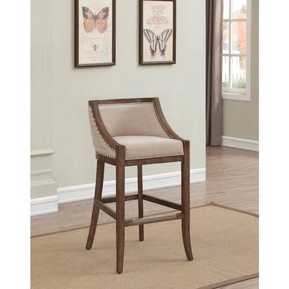 Michelle 30" Bar Stool - Warm Brown