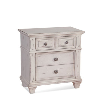 Sedona 3-Drawer Nightstand - Cobblestone White