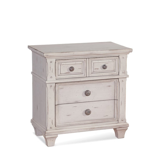 Sedona 3-Drawer Nightstand - Cobblestone White