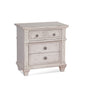 Sedona 3-Drawer Nightstand - Cobblestone White