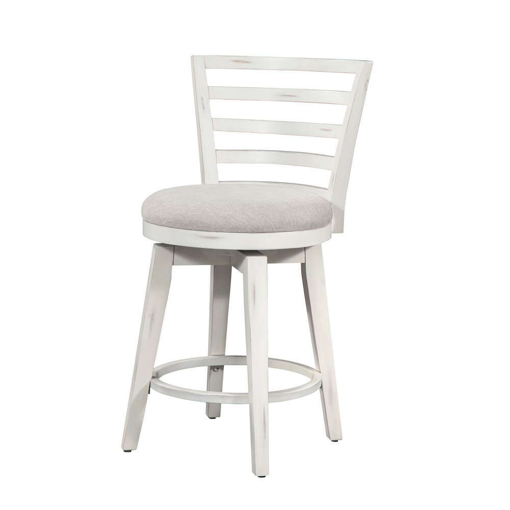 Meadowbrook Counter Height Swivel Stool - Whitewashed