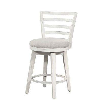 Meadowbrook Counter Height Swivel Stool - Whitewashed