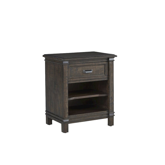 Farmwood 1-Drawer Nightstand - Whiskey Barrell
