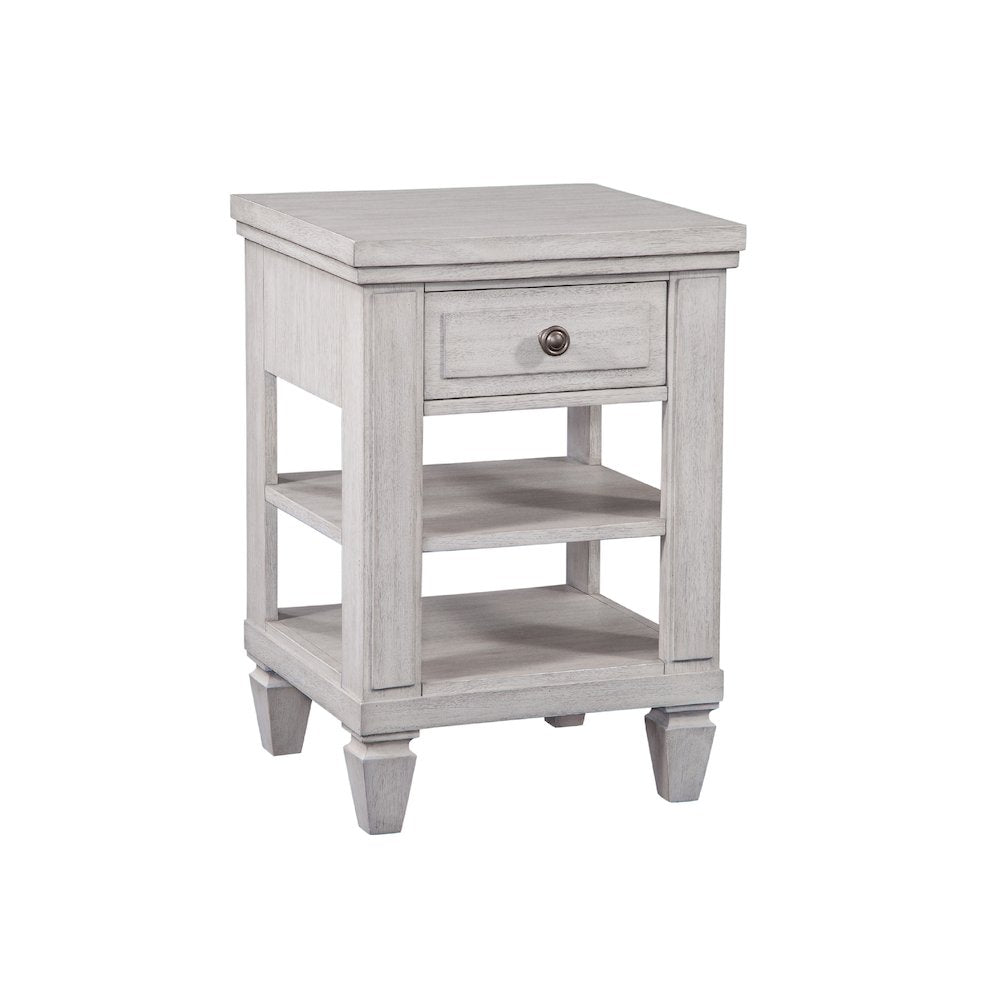 Salter Path 1-Drawer Nightstand - White with Grain