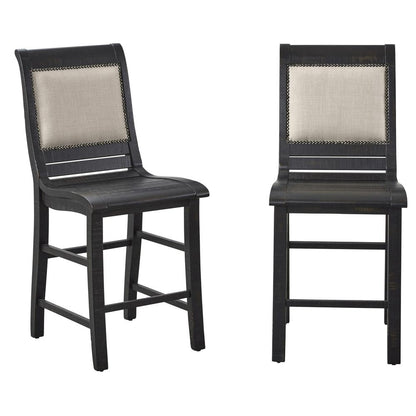 Counter Upholstered Chair , Set of 2