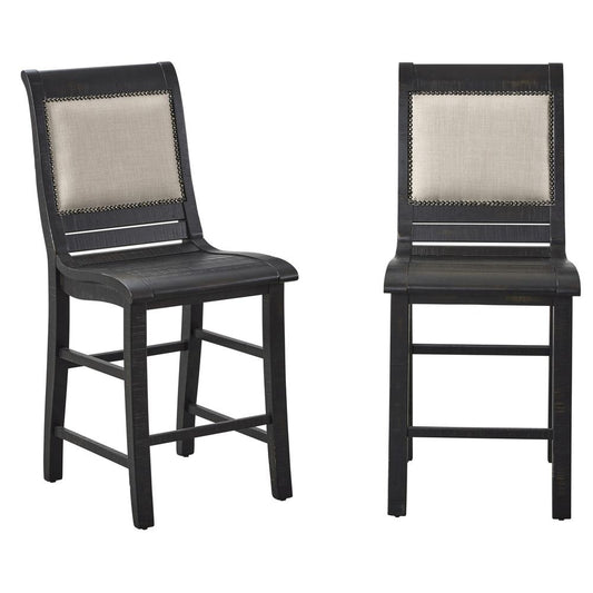 Counter Upholstered Chair , Set of 2