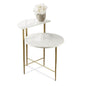 Patna White Marble Top Side