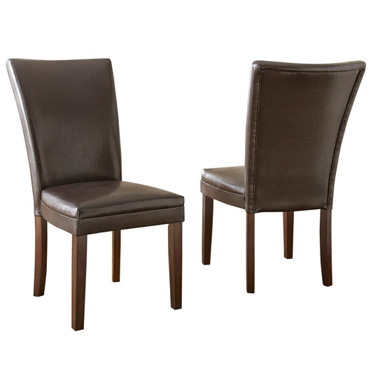Hartford Vegan Leather Chair, Brown