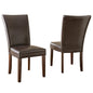 Hartford Vegan Leather Chair, Brown