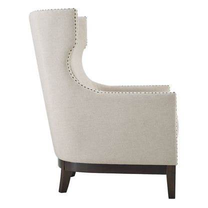 Roswell Linen Accent Chair - Beige