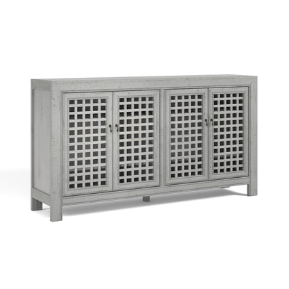 Rio 4 Door Accent Cabinet Grey