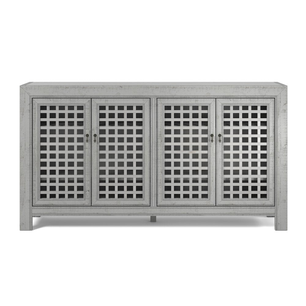 Rio 4 Door Accent Cabinet Grey