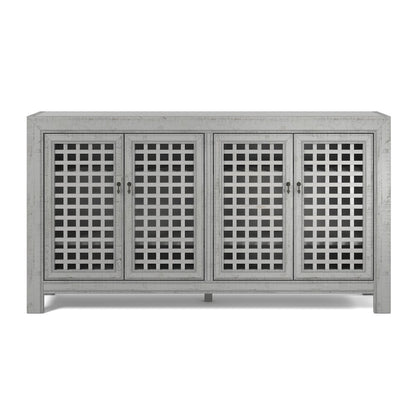 Rio 4 Door Accent Cabinet Grey