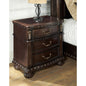 Monte Carlo 3-drawer Nightstand (w/USB port)