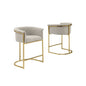 Best Quality teddy Boucle in gray barstool - Set of 2