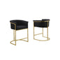 Best Quality teddy Boucle in black barstool - Set of 2