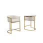 Best Quality teddy Boucle in cream barstool - Set of 2