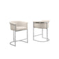 Best Quality teddy Boucle in cream barstool - Set of 2