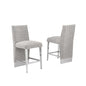 Luxe Rich gray boucle barstools - Set of 2