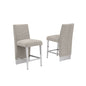 Luxe Gray boucle barstools - Set of 2