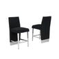 Luxe Black boucle barstools - Set of 2