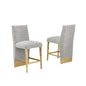Luxe Rich gray boucle barstools - Set of 2