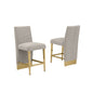 Luxe Gray boucle barstools - Set of 2
