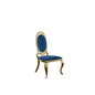 Velvet Uph. Dining Chair, Gold Stainless Steel Frame (Set of 2) - Navy Blue