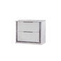 White 2 Drawers Nightstand