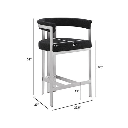 Glam gatsby Black barstools- Set of 1