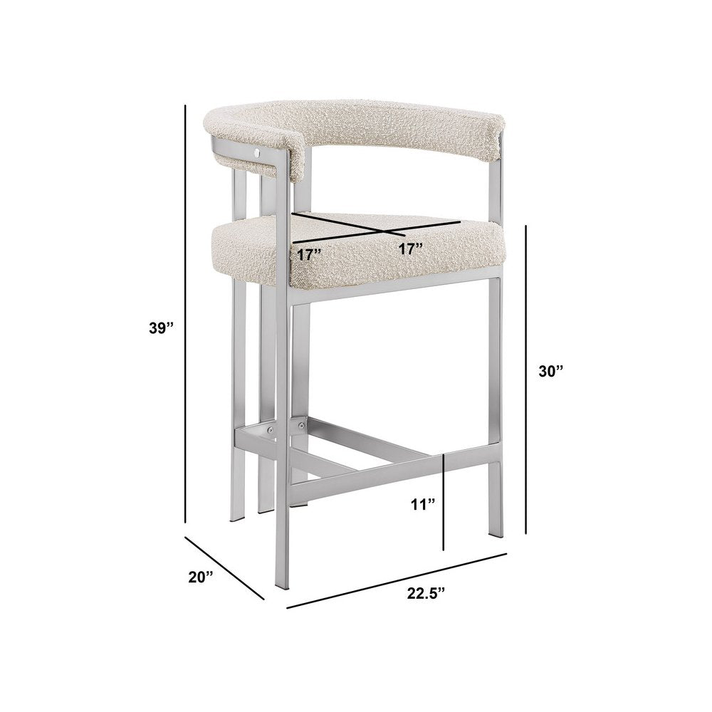 Glam gatsby Cream barstools- Set of 1
