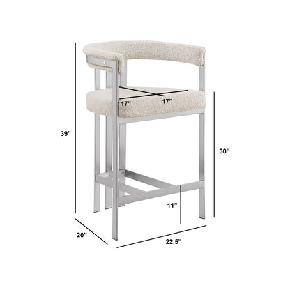 Glam gatsby Cream barstools- Set of 1