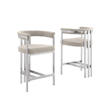 Glam gatsby Gray barstools- Set of 1