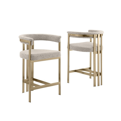 Glam gatsby Gray barstools- Set of 1