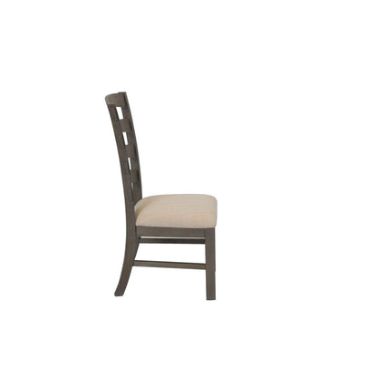 Single Chair, Beige Linen on seat