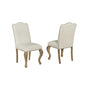 Side Chairs, Set of 2 in Beige Linen
