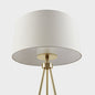 Metal Tripod Floor Lamp with Glass Shade