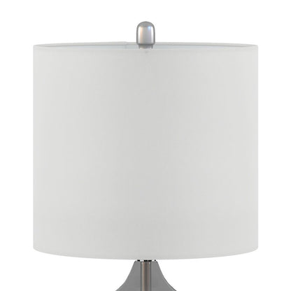 Ellipse Curved Glass Table Lamp, Set of 2, Gray color