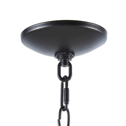 6-Light Farmhouse Metal Chandelier