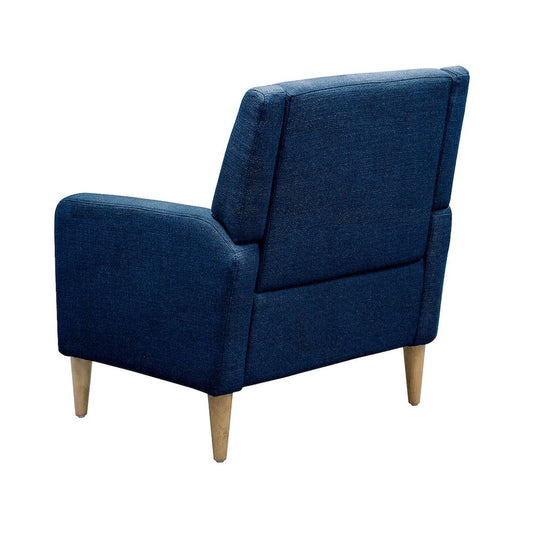 Juno Upholstered Accent Armchair, Denim Blue color