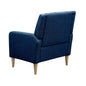 Juno Upholstered Accent Armchair, Denim Blue color